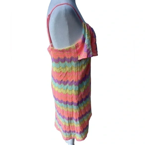 Lilly Pulitzer - Multicolor Zig Zag sleeveless Mini Dress Size Medium - Picture 4 of 15